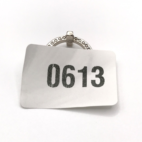 Brighton Ring Cross Starry Night Crystals Silver Plated Engraved Sz 6.5 - Picture 9 of 9